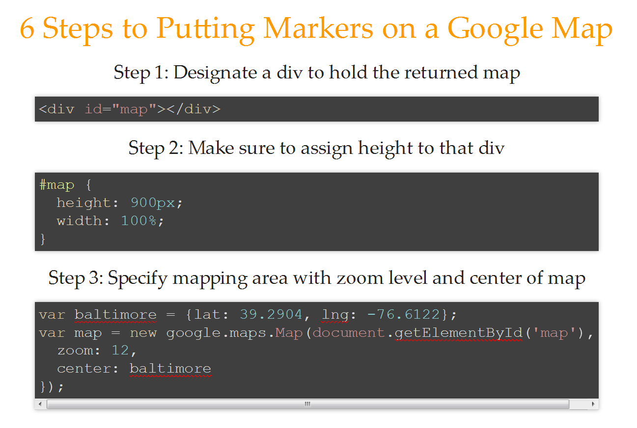 Six steps to visualize geocoded data on a google map