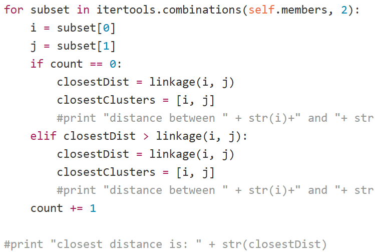 Hierarchical Clustering